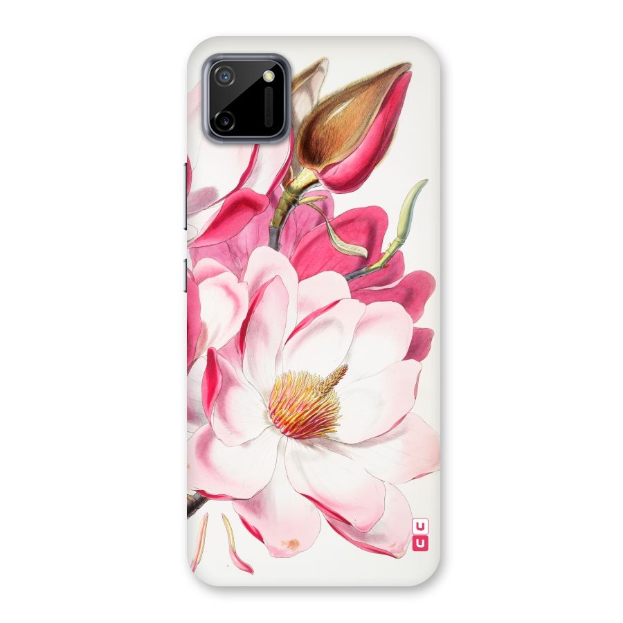 Pink Beautiful Flower Back Case for Realme C11