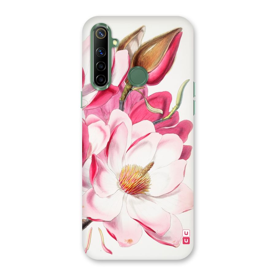 Pink Beautiful Flower Back Case for Realme Narzo 10