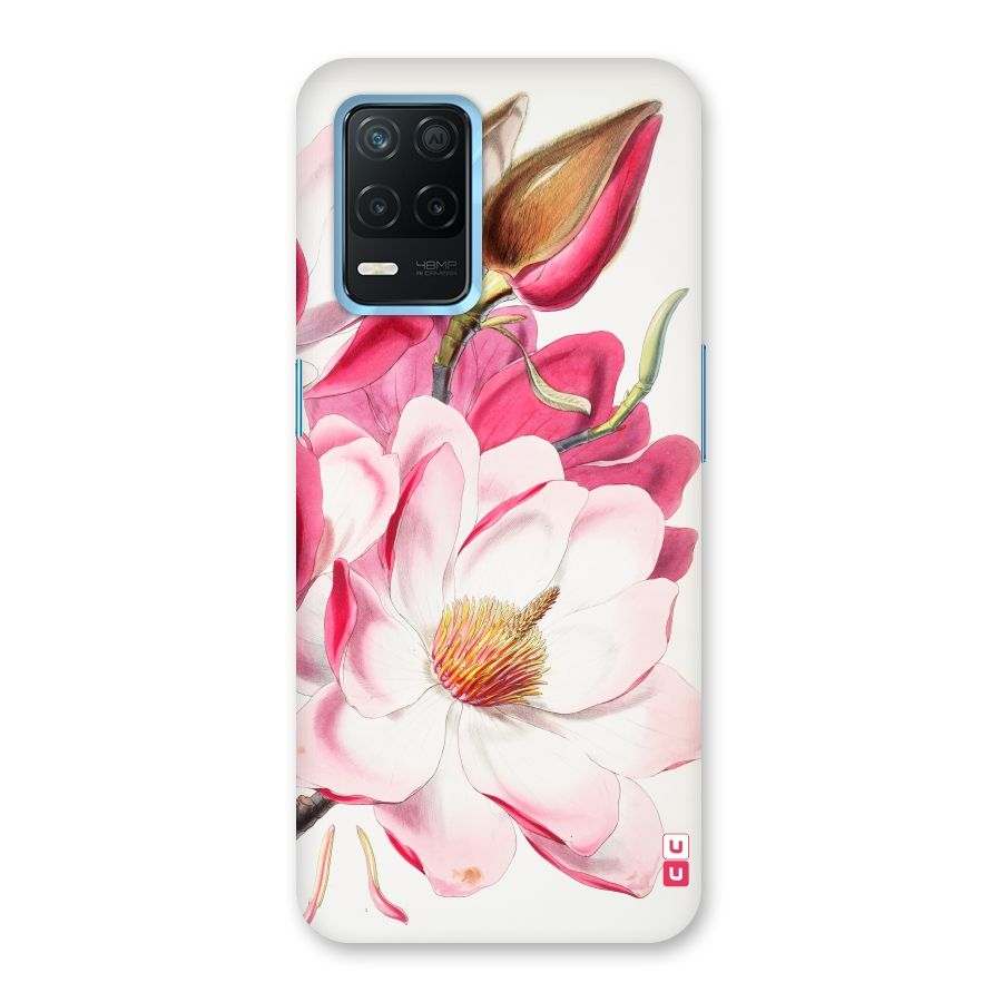 Pink Beautiful Flower Back Case for Realme Narzo 30 5G
