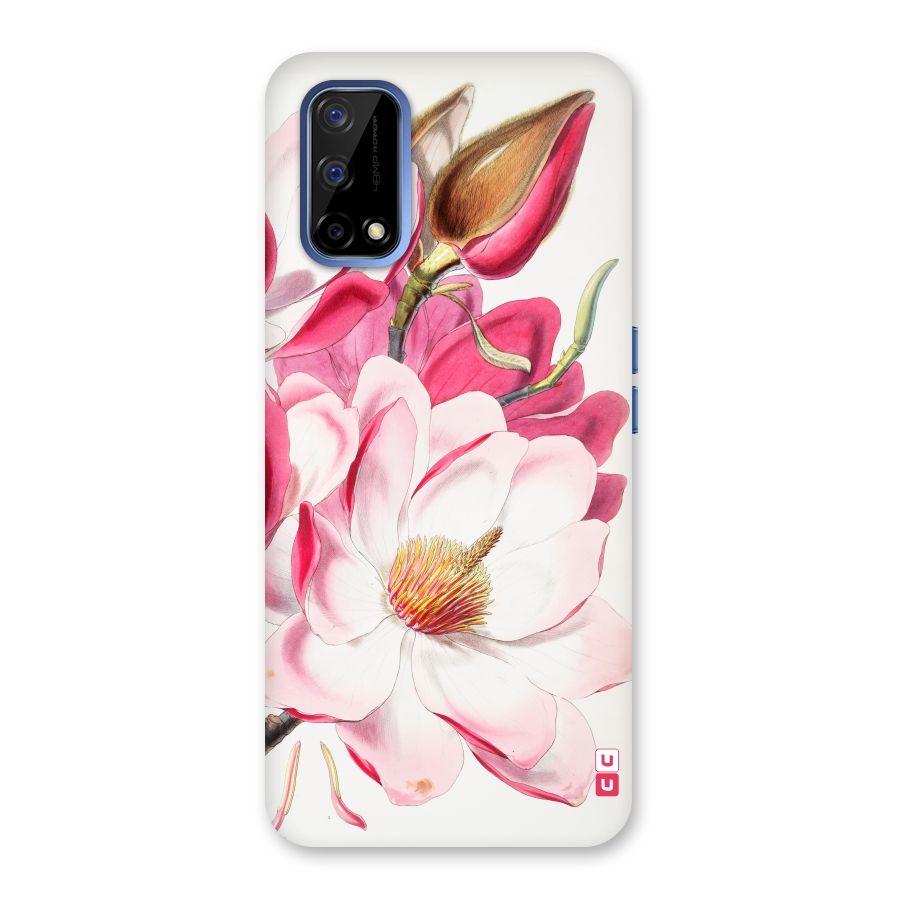 Pink Beautiful Flower Back Case for Realme Narzo 30 Pro