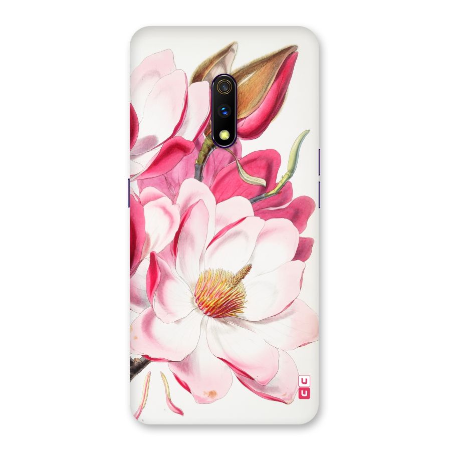 Pink Beautiful Flower Back Case for Realme X