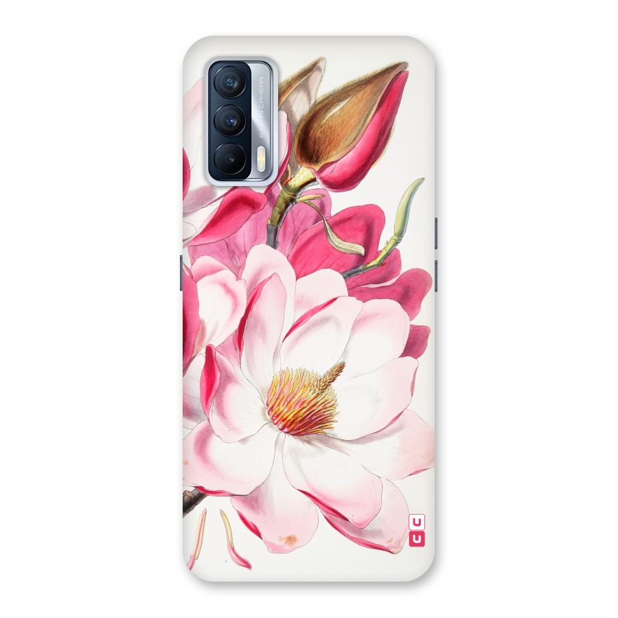 Pink Beautiful Flower Back Case for Realme X7