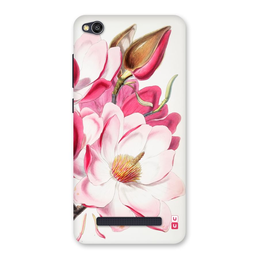Pink Beautiful Flower Back Case for Redmi 4A