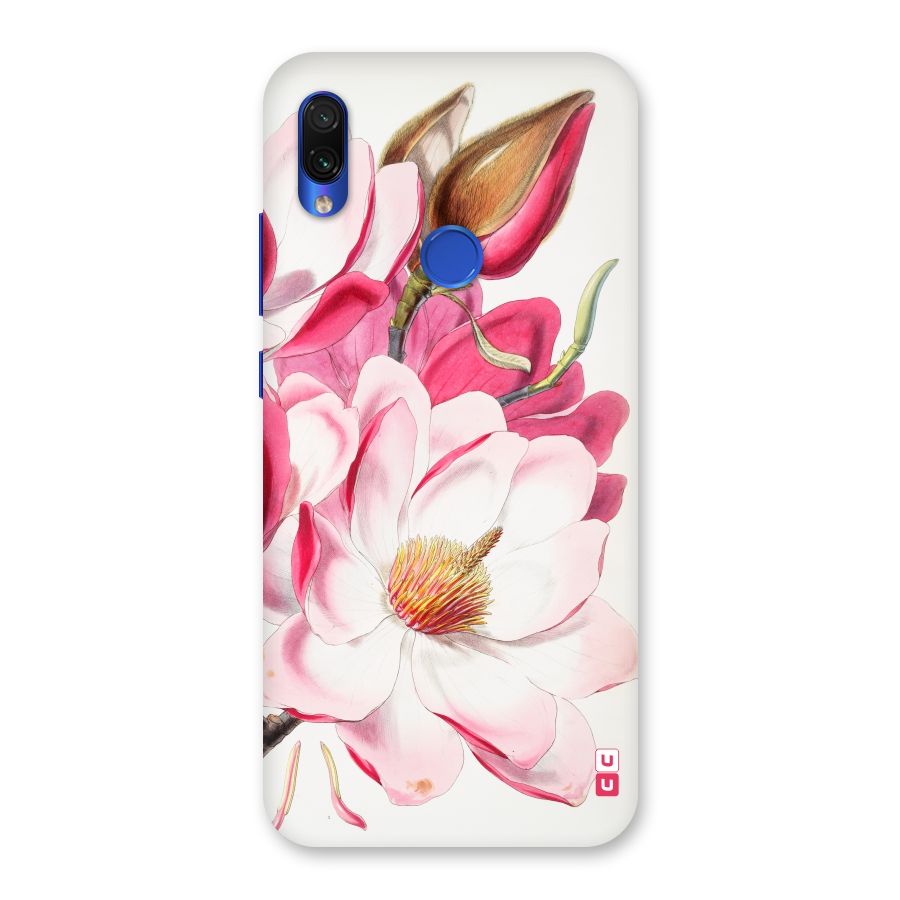 Pink Beautiful Flower Back Case for Redmi Note 7S