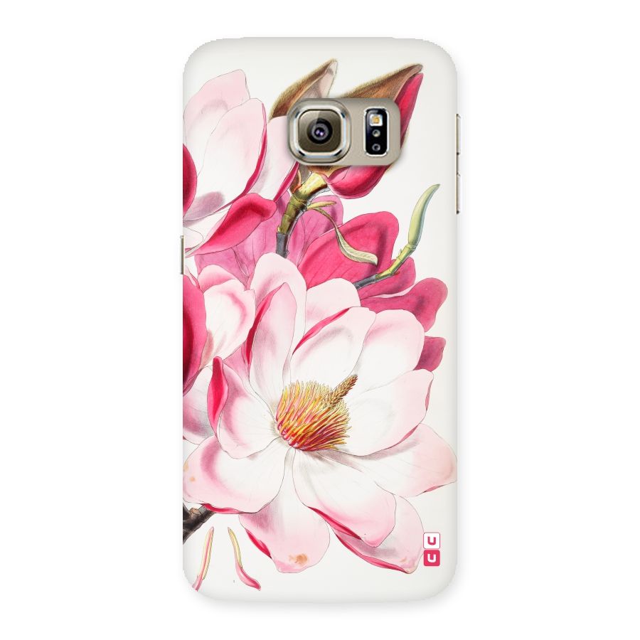 Pink Beautiful Flower Back Case for Samsung Galaxy S6 Edge