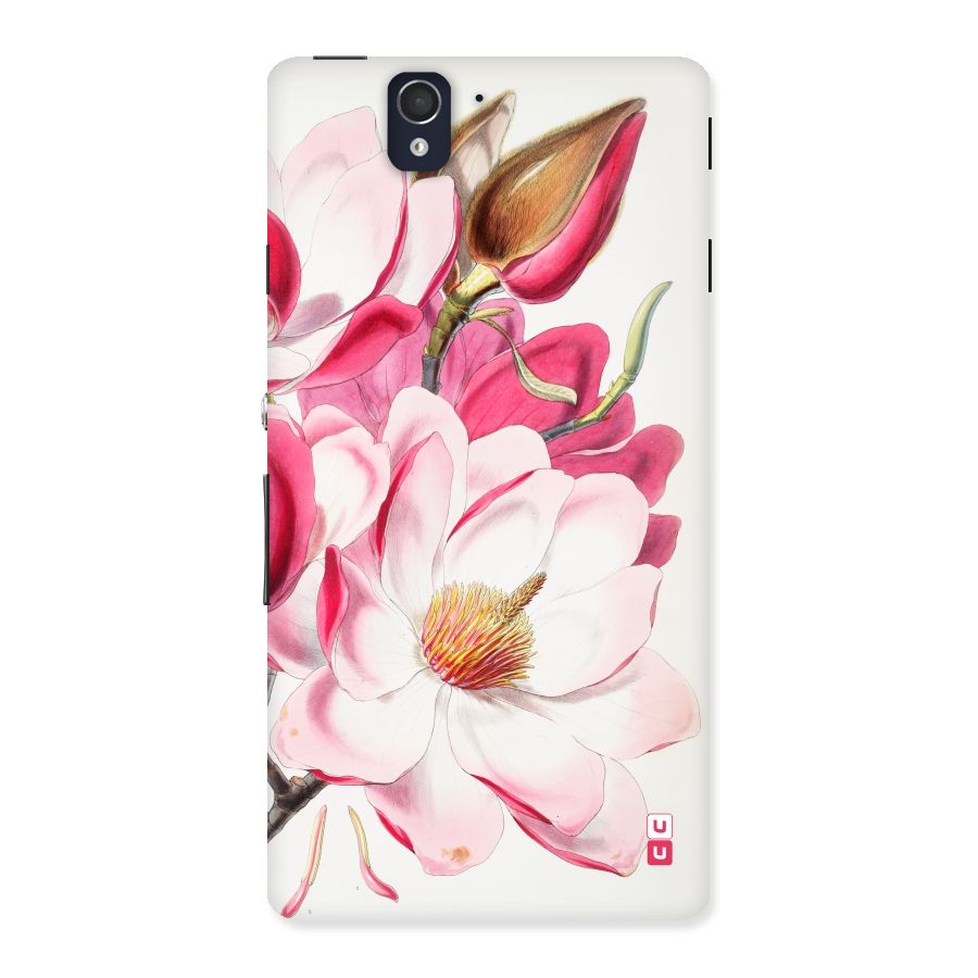 Pink Beautiful Flower Back Case for Sony Xperia Z