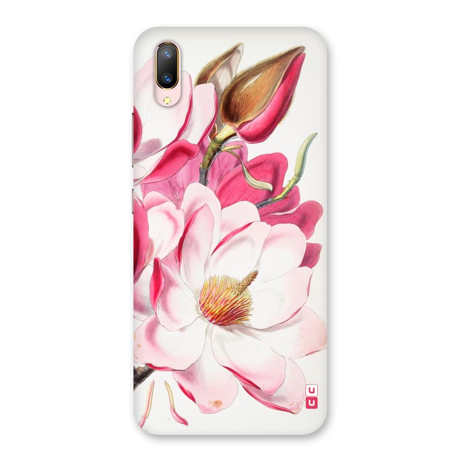 Pink Beautiful Flower Back Case for Vivo V11 Pro