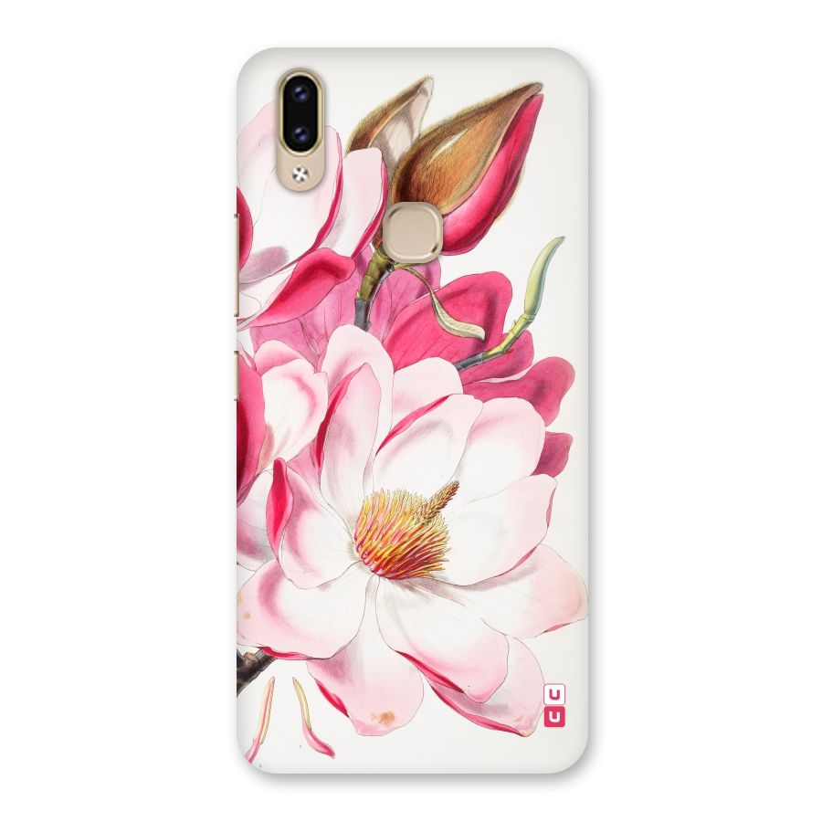 Pink Beautiful Flower Back Case for Vivo V9 Youth