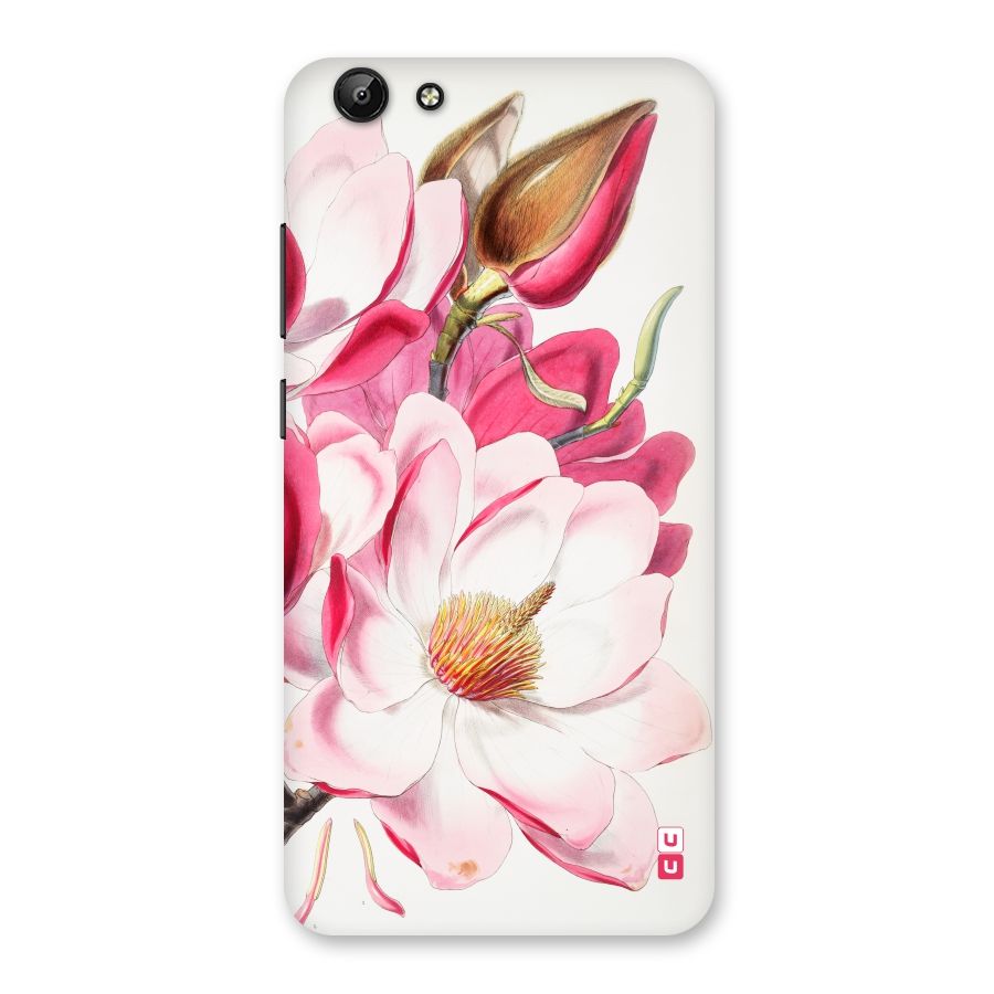 Pink Beautiful Flower Back Case for Vivo Y69
