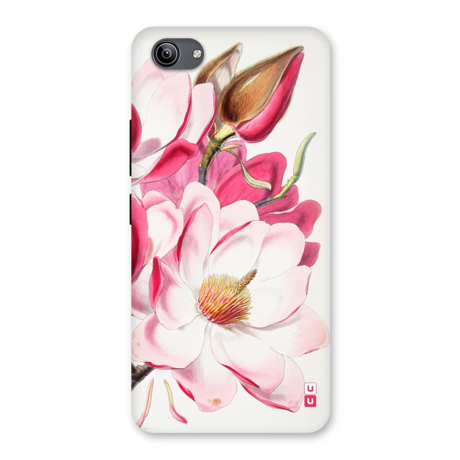 Pink Beautiful Flower Back Case for Vivo Y81i