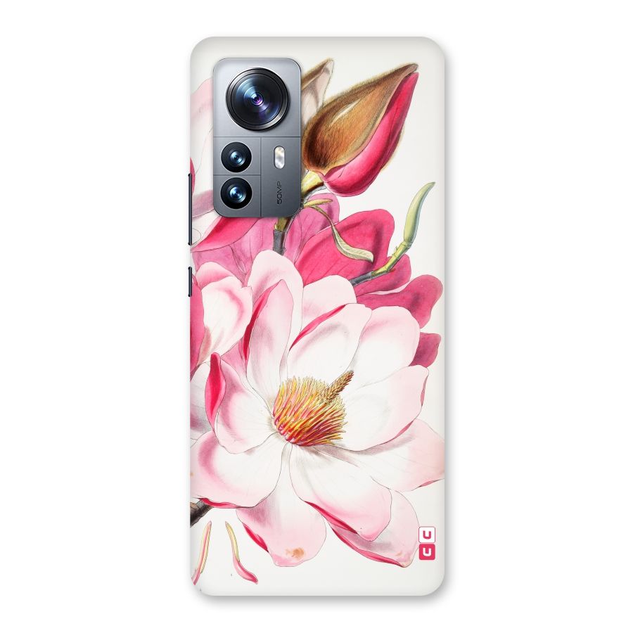 Pink Beautiful Flower Back Case for Xiaomi 12 Pro