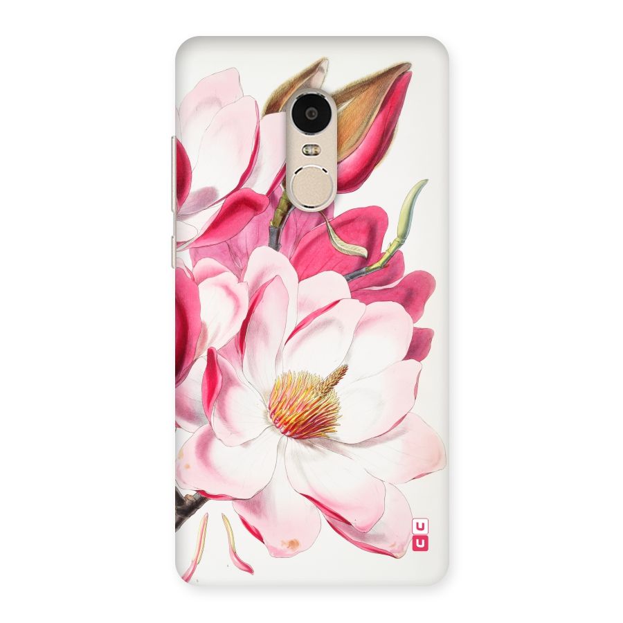 Pink Beautiful Flower Back Case for Xiaomi Redmi Note 4