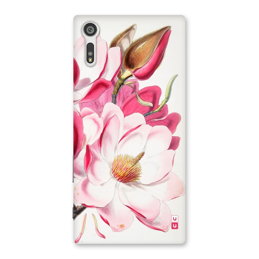 Pink Beautiful Flower Back Case for Xperia XZ