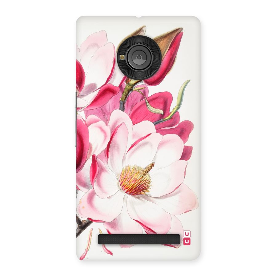 Pink Beautiful Flower Back Case for Yu Yunique