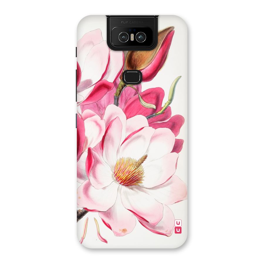 Pink Beautiful Flower Back Case for Zenfone 6z