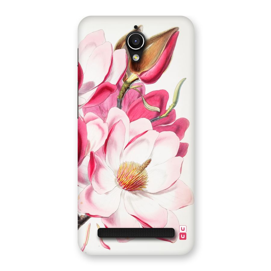 Pink Beautiful Flower Back Case for Zenfone Go
