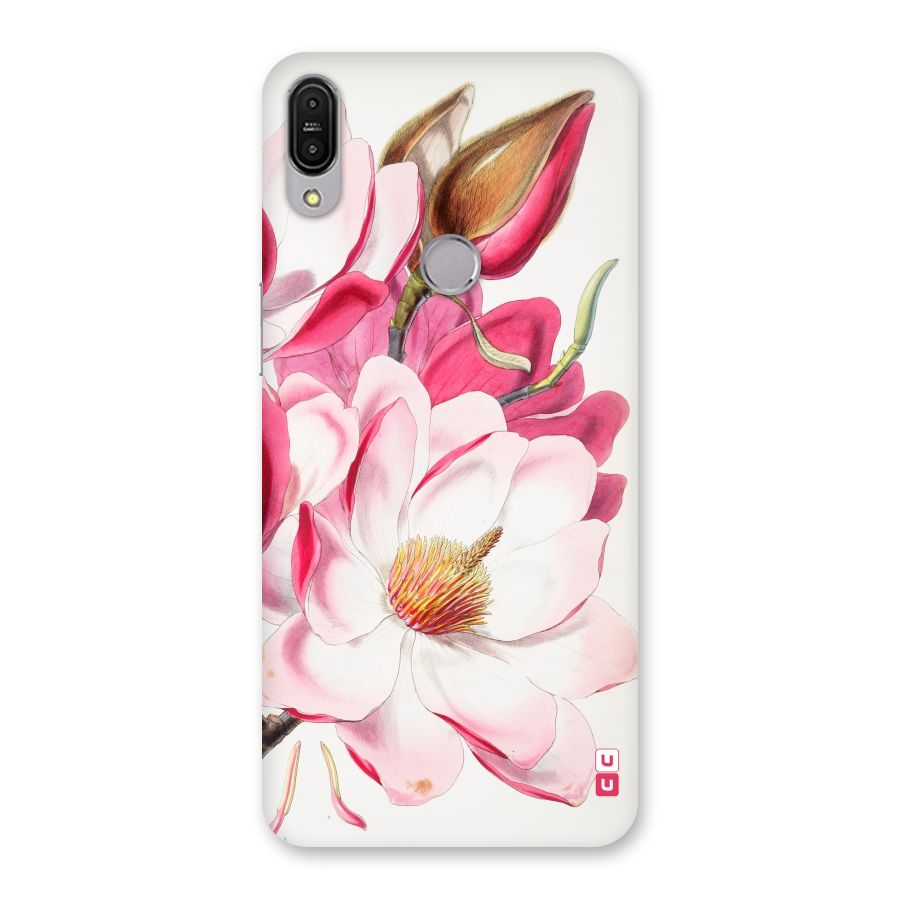 Pink Beautiful Flower Back Case for Zenfone Max Pro M1