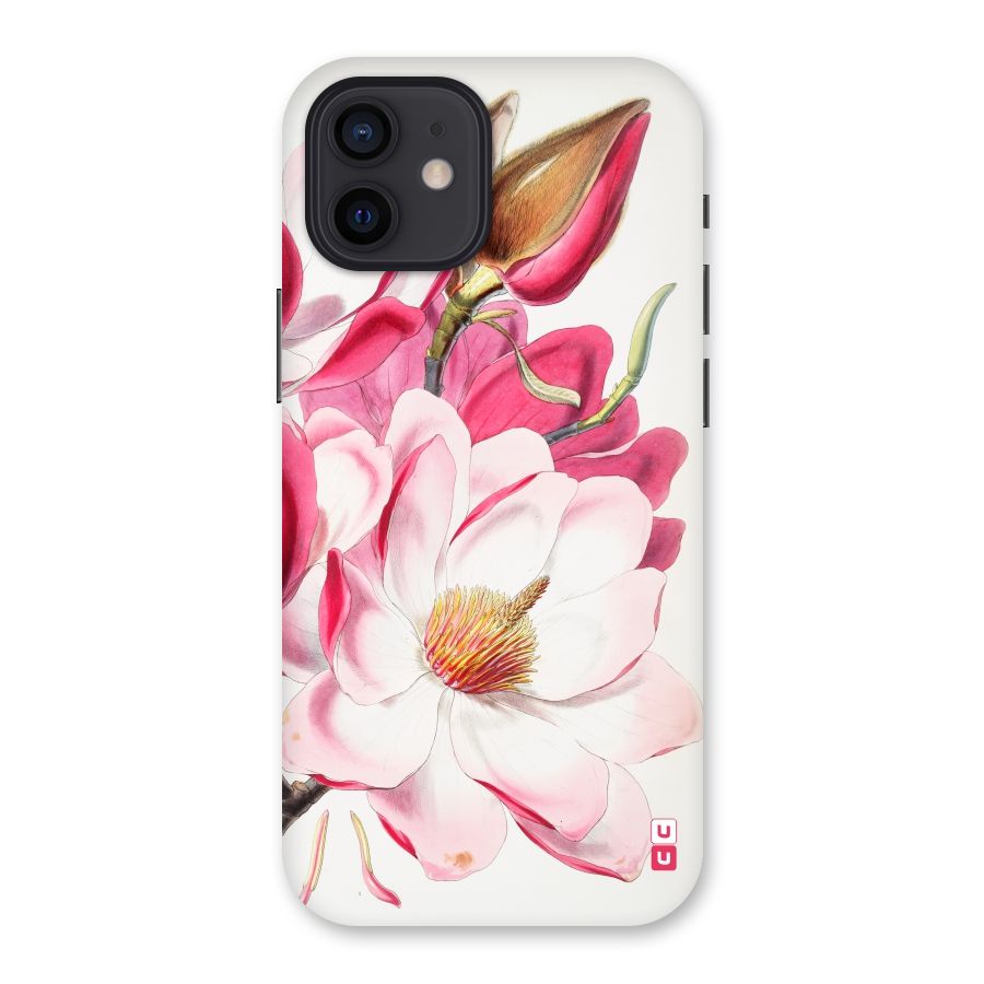 Pink Beautiful Flower Back Case for iPhone 12