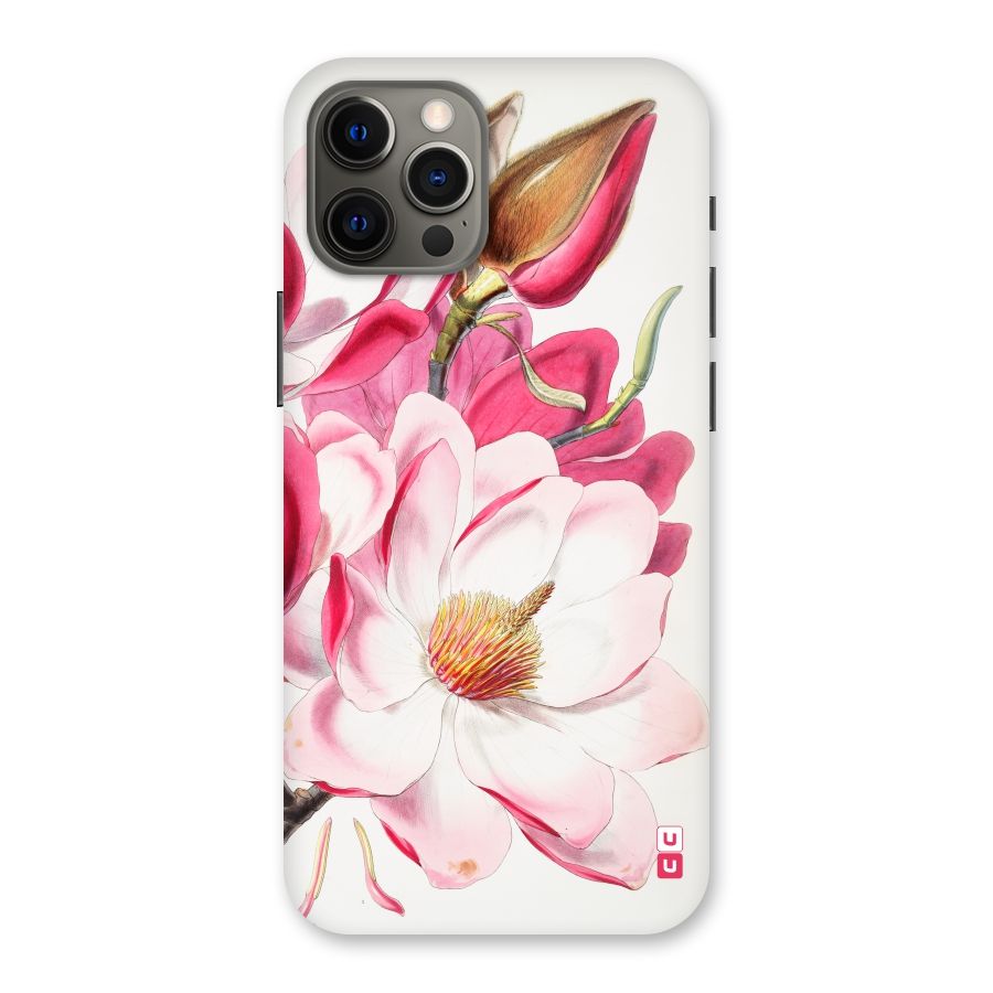 Pink Beautiful Flower Back Case for iPhone 12 Pro Max