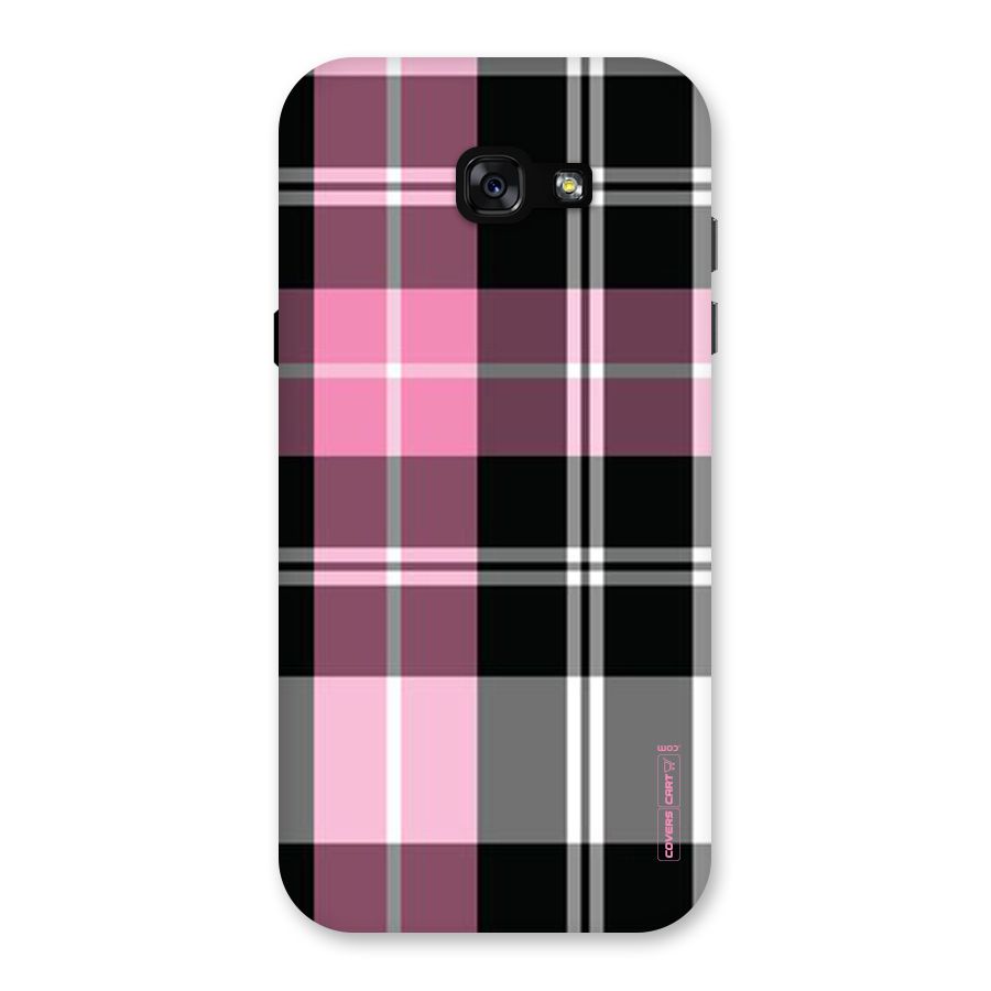 Pink Black Check Back Case for Galaxy A7 (2017)