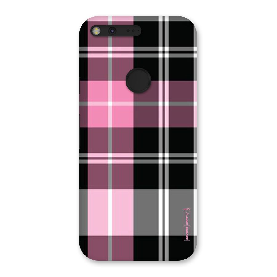 Pink Black Check Back Case for Google Pixel XL