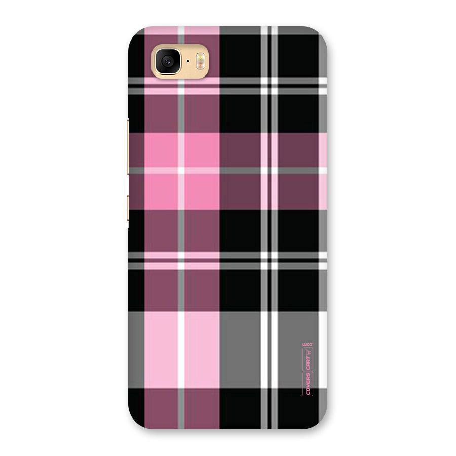 Pink Black Check Back Case for Zenfone 3s Max