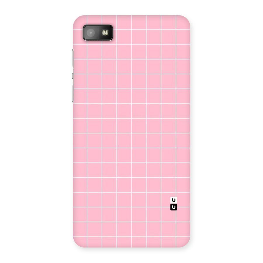 Pink Checks Back Case for Blackberry Z10