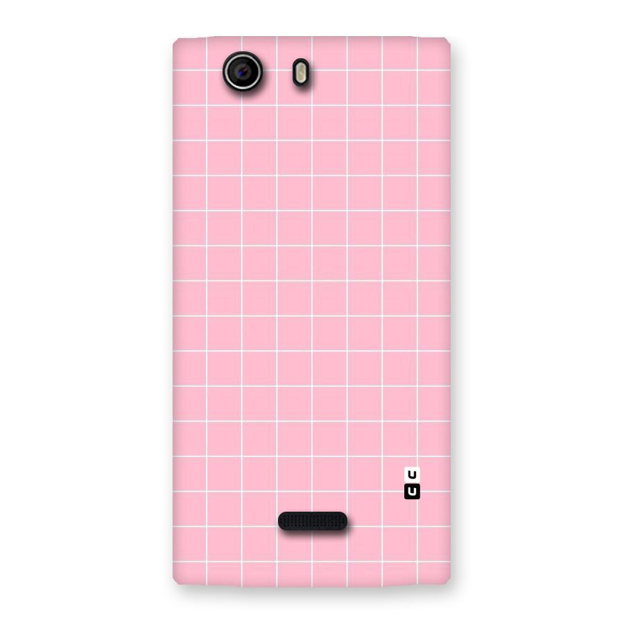 Pink Checks Back Case for Canvas Nitro 2 E311