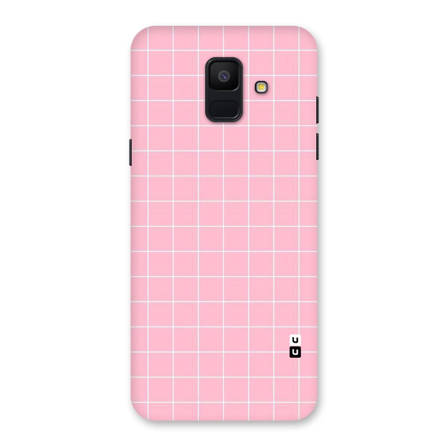 Pink Checks Back Case for Galaxy A6 (2018)