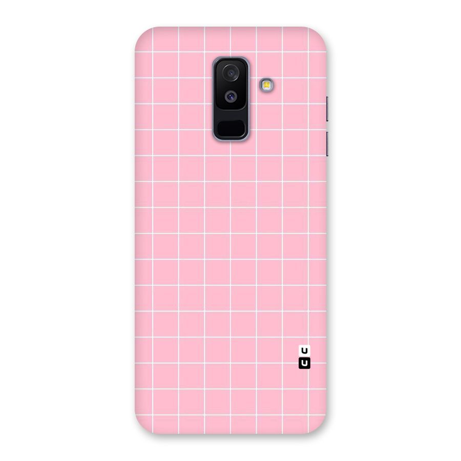 Pink Checks Back Case for Galaxy A6 Plus