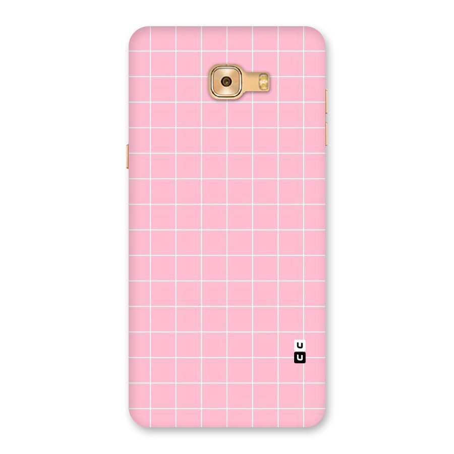 Pink Checks Back Case for Galaxy C9 Pro