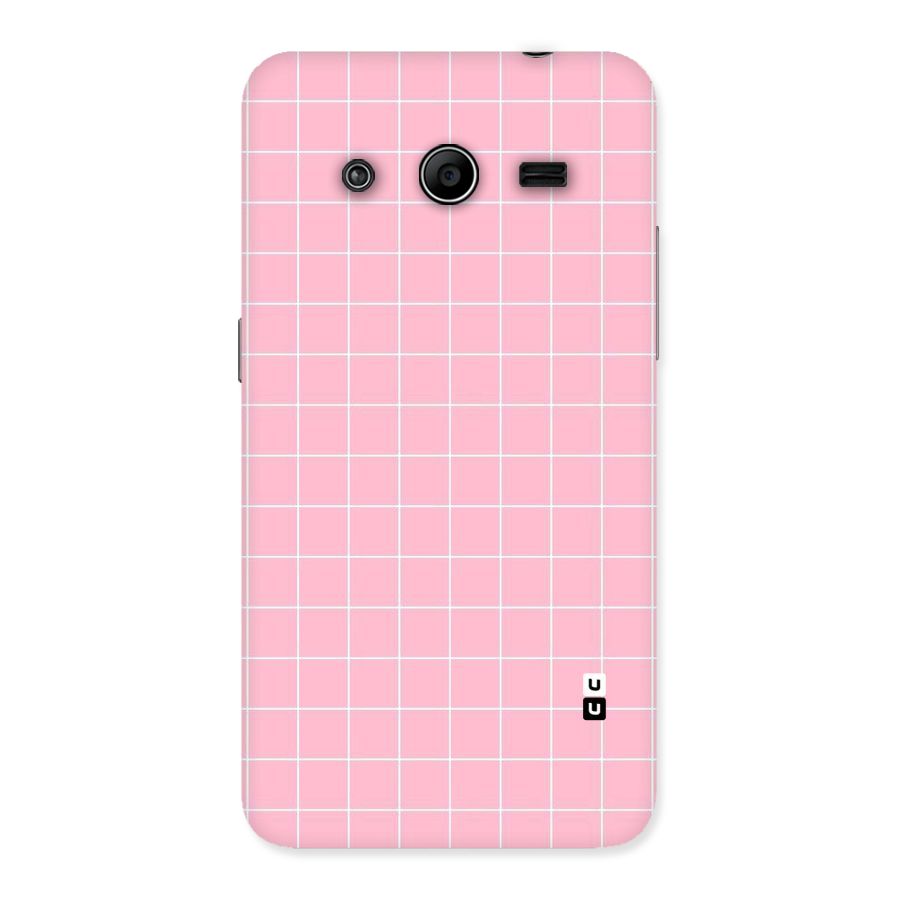 Pink Checks Back Case for Galaxy Core 2