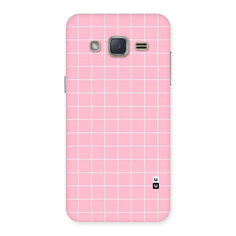 Pink Checks Back Case for Galaxy J2