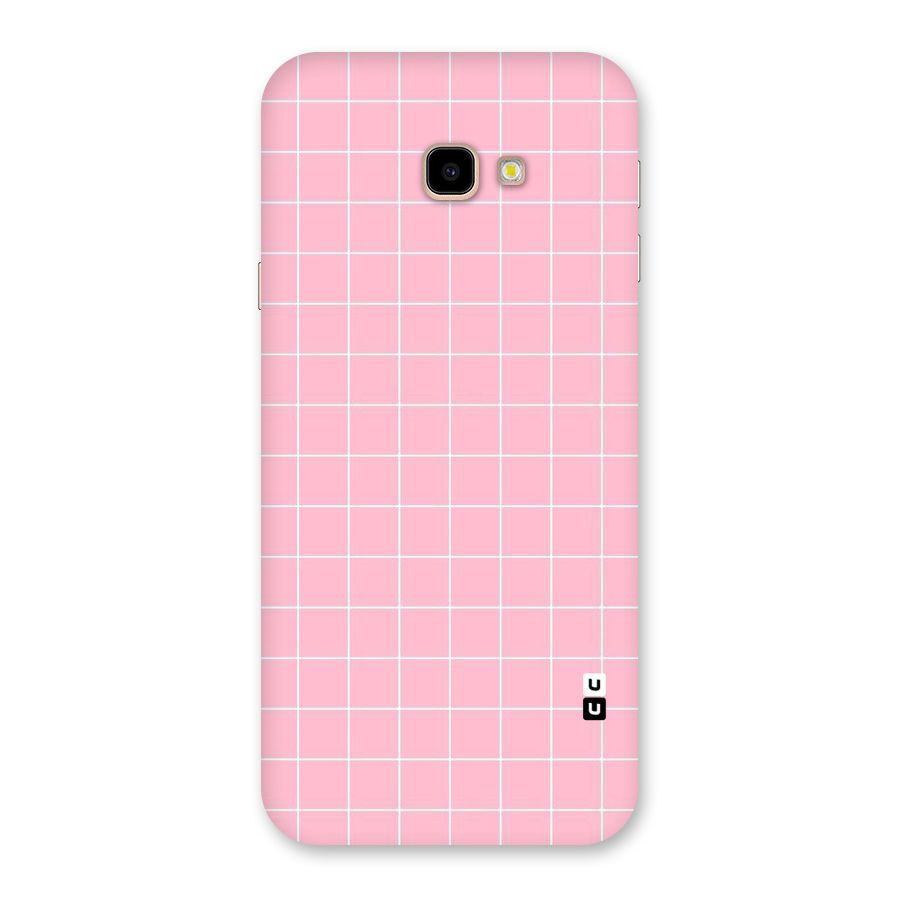 Pink Checks Back Case for Galaxy J4 Plus