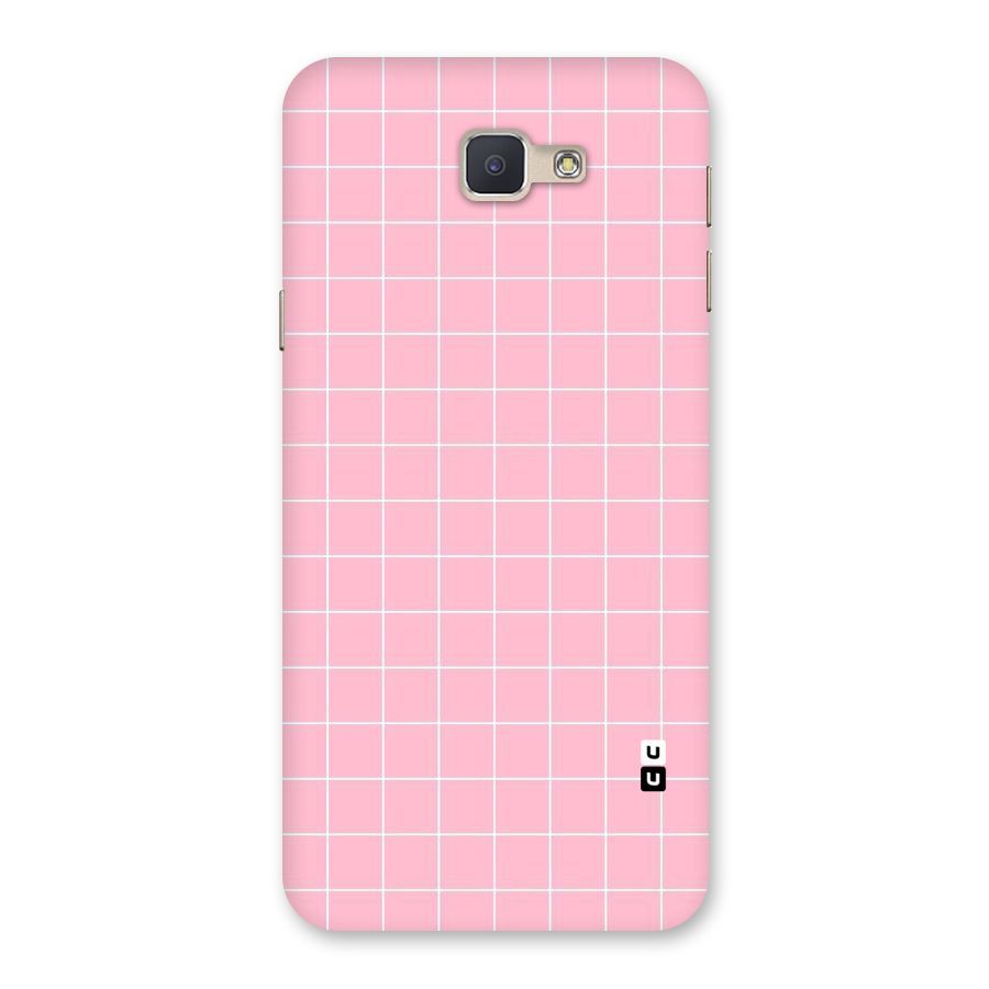 Pink Checks Back Case for Galaxy J5 Prime