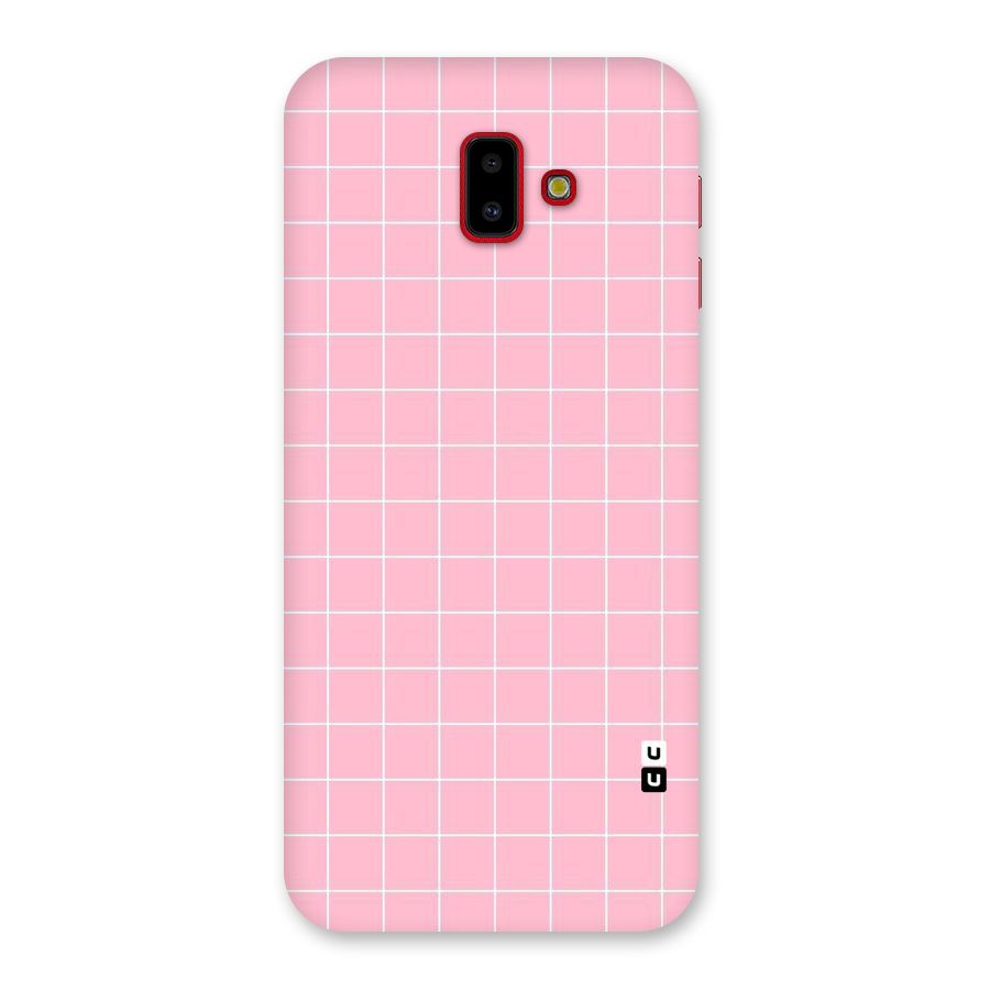Pink Checks Back Case for Galaxy J6 Plus
