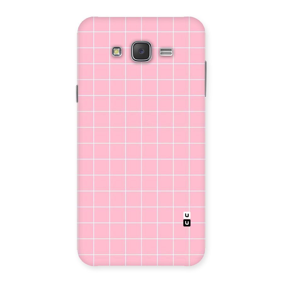 Pink Checks Back Case for Galaxy J7