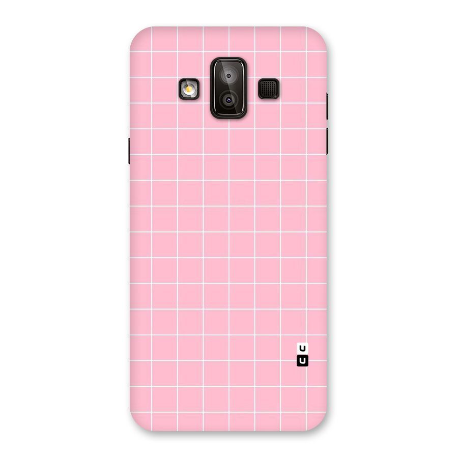 Pink Checks Back Case for Galaxy J7 Duo