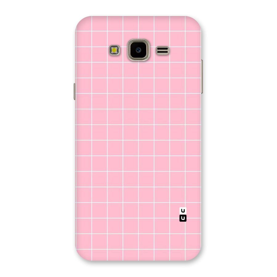 Pink Checks Back Case for Galaxy J7 Nxt