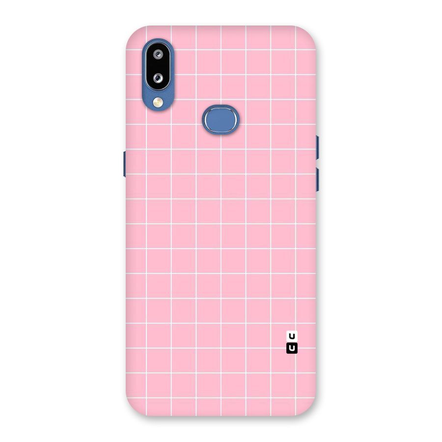 Pink Checks Back Case for Galaxy M01s