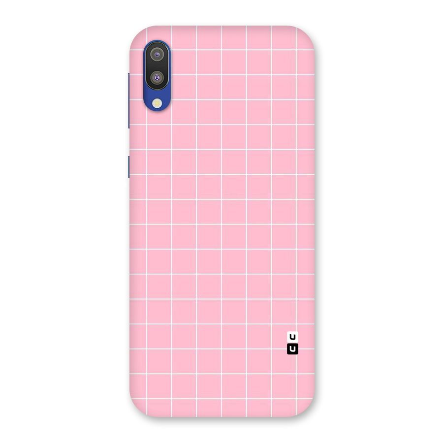 Pink Checks Back Case for Galaxy M10