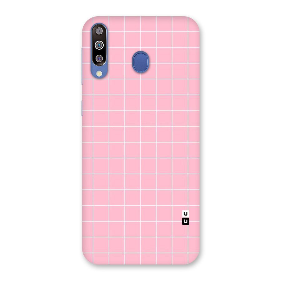 Pink Checks Back Case for Galaxy M30
