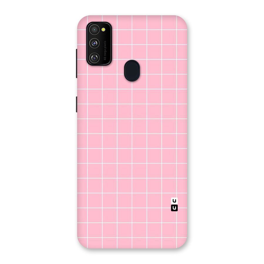 Pink Checks Back Case for Galaxy M30s