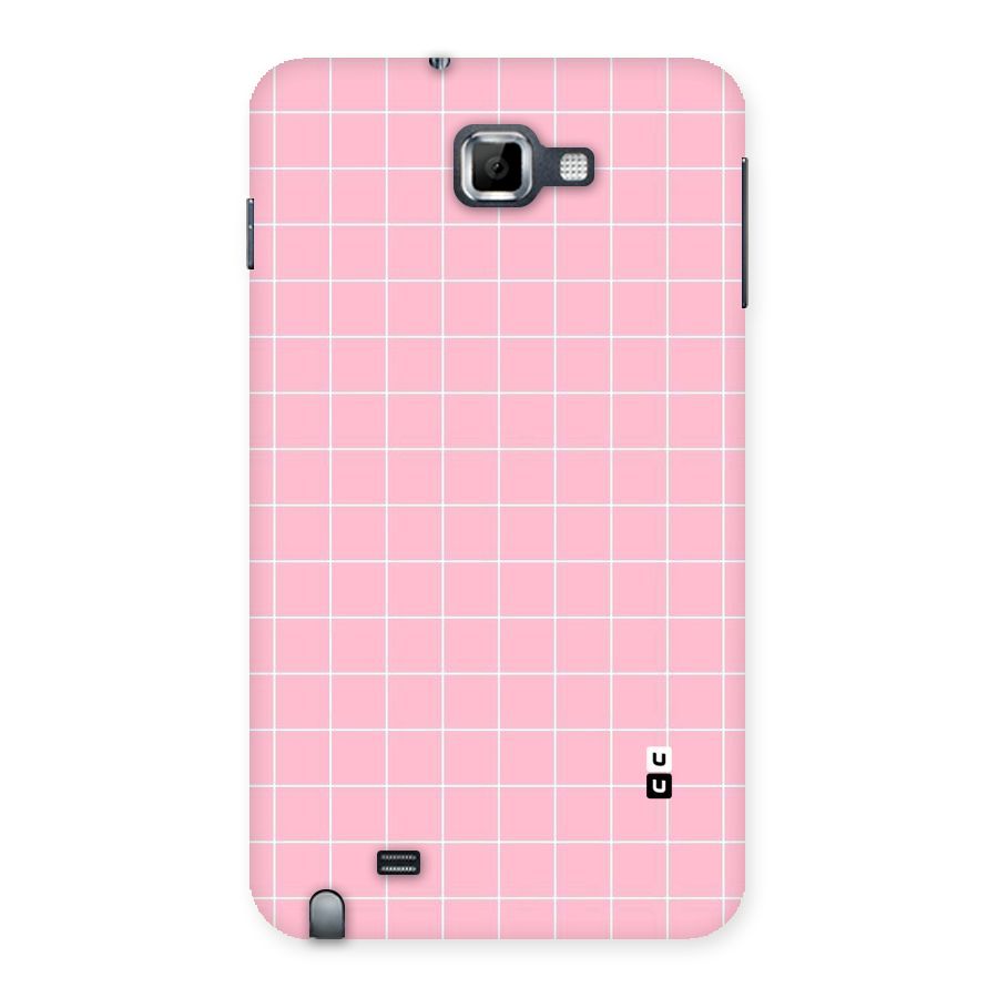 Pink Checks Back Case for Galaxy Note