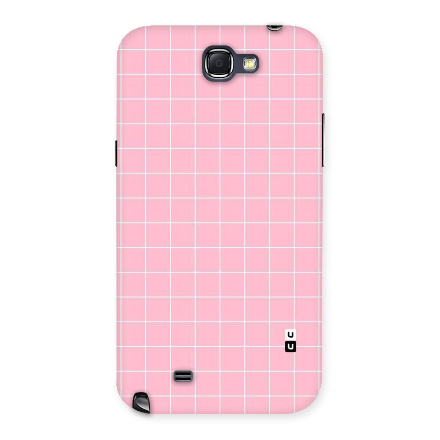 Pink Checks Back Case for Galaxy Note 2