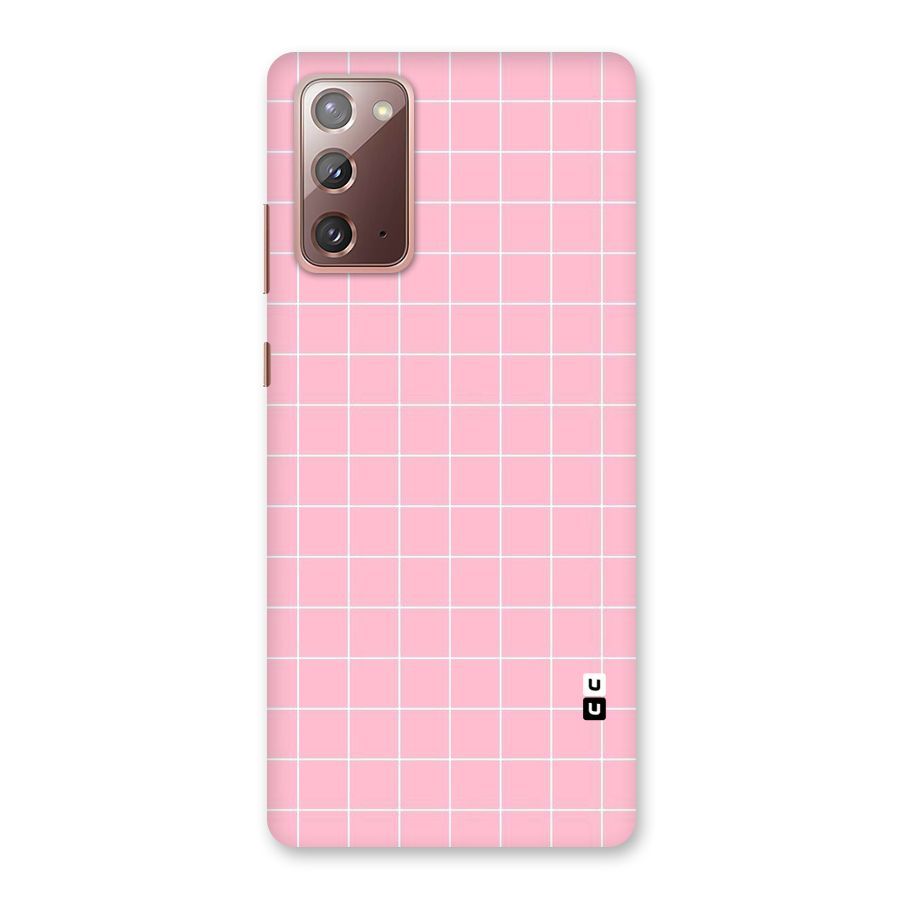 Pink Checks Back Case for Galaxy Note 20