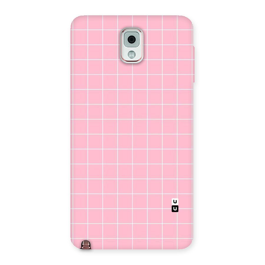 Pink Checks Back Case for Galaxy Note 3