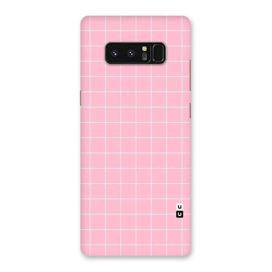 Pink Checks Back Case for Galaxy Note 8