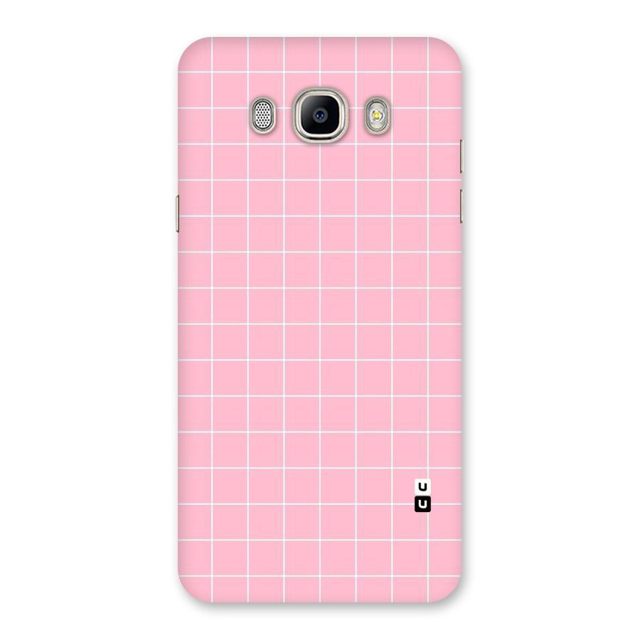 Pink Checks Back Case for Galaxy On8