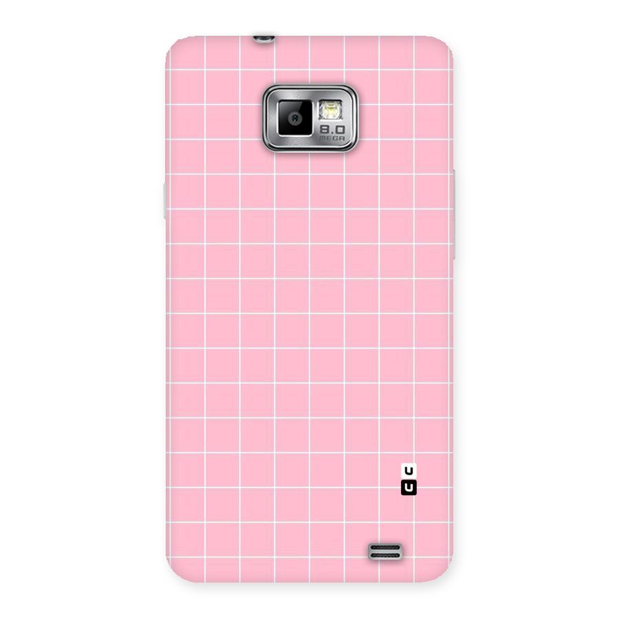 Pink Checks Back Case for Galaxy S2